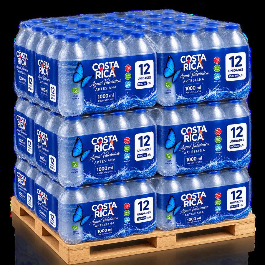 Agua Monterreal 1000 ml, pallet de 72 paquetes